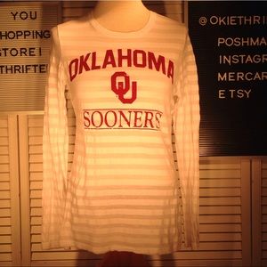 OU Sonners  long sleeve white tee shirt